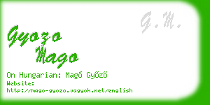 gyozo mago business card